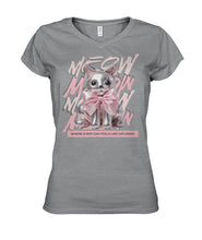 Load image into Gallery viewer, "Coquette Kitty" Ladies' V-Neck