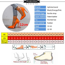 Load image into Gallery viewer, Orange Pumps with Buckle | Lollipop Lady