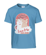 Load image into Gallery viewer, &quot;Love Me Right Meow&quot; Kids&#39; Tee | the Kat&#39;s Meow
