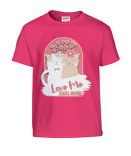 Load image into Gallery viewer, &quot;Love Me Right Meow&quot; Kids&#39; Tee | the Kat&#39;s Meow
