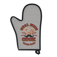 Load image into Gallery viewer, &quot;Real Men Cook&quot; Oven Glove | the Culinary Engineer
