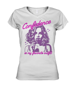 "Confidence" V Neck Tee | Cloud Nine