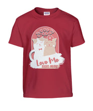 Load image into Gallery viewer, &quot;Love Me Right Meow&quot; Kids&#39; Tee | the Kat&#39;s Meow
