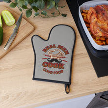 Load image into Gallery viewer, &quot;Real Men Cook&quot; Oven Glove | the Culinary Engineer
