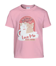 Load image into Gallery viewer, &quot;Love Me Right Meow&quot; Kids&#39; Tee | the Kat&#39;s Meow
