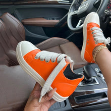 Load image into Gallery viewer, Tangerine Low Top Ladies' Sneakers | Lollipop Lady
