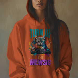 "Meow Mewsic" Unisex Adult Hoodie