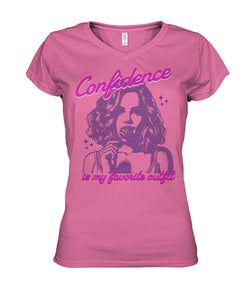 "Confidence" V Neck Tee | Cloud Nine