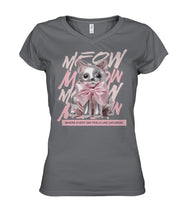 Load image into Gallery viewer, &quot;Coquette Kitty&quot; Ladies&#39; V-Neck | the Kat&#39;s Meow
