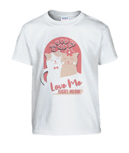 Load image into Gallery viewer, &quot;Love Me Right Meow&quot; Kids&#39; Tee | the Kat&#39;s Meow
