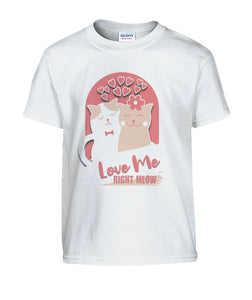 "Love Me Right Meow" Kids' Tee | the Kat's Meow