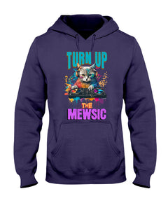 "Meow Mewsic" Unisex Adult Hoodie